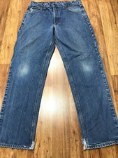 MENS 36 x 34 - Vtg Carhartt FRB160 Flame Resistant Denim Relaxed Fit Jeans Pants