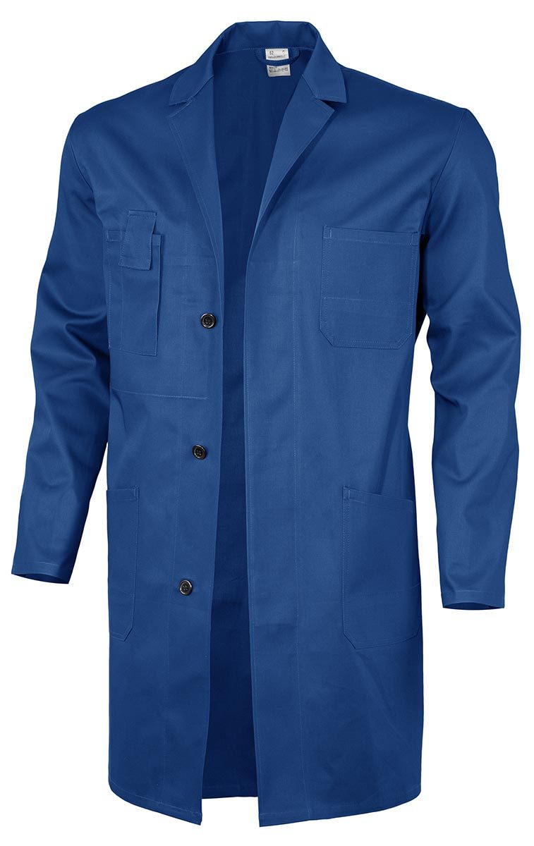 ESD Herren- Berufsmantel / Kittel Mit Kragen 155 G/m², Weiß