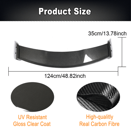 REAL CARBON Rear Roof Window Spoiler Fit for Benz X156 GLA200 GLA250 GLA45 - Picture 7 of 12