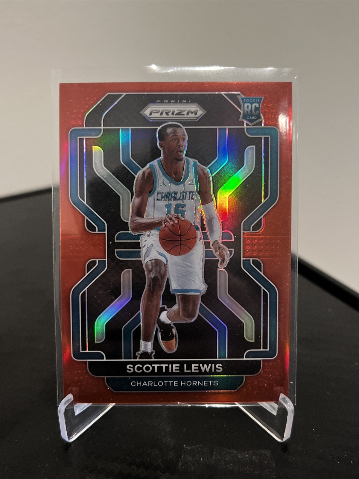 2021 Panini Prizm #287 SCOTTIE LEWIS Rookie Red Prizm /299! MINT! Hornets
