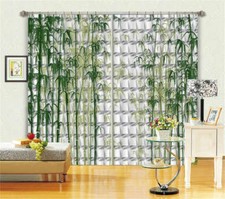 Dense Bamboo Forest 3D Curtain Blockout Photo Printing Curtains Drape Fabric