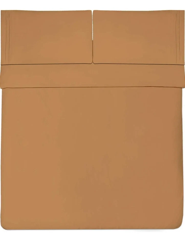 Conjunto de lençóis Homecrest luxo egípcio conforto 6 peças bolsos profundos tamanho completo - Imagem 4 de 4