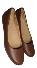 Naturalizer Cognac Women Brown Ballet Flat Shoes 8 N 