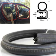 3M Rubber Seal Edge Trim Car Door Window Hood Anti Noise Weather Strip 10ft
