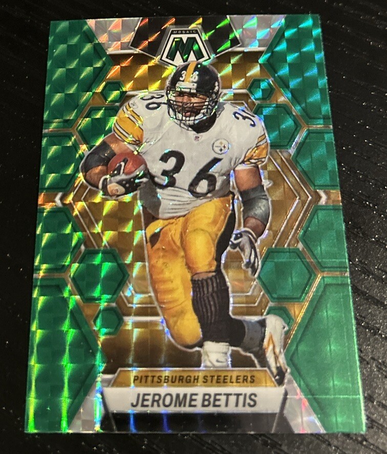 2023 Panini Mosaic Jerome Bettis Green Prizm