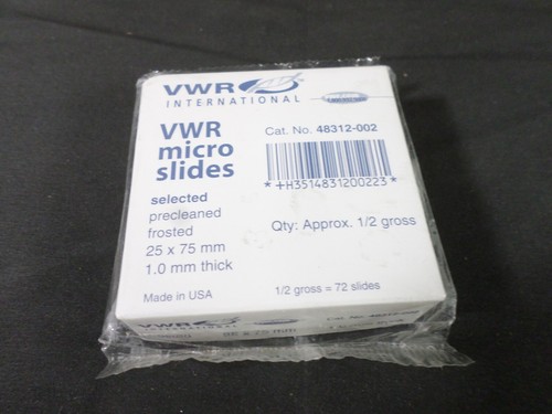 VWR Micro diapositive prepulite smerigliate 25x75 mm spessore 1,0 mm 48312-002 (72/confezione) - Foto 2 di 3