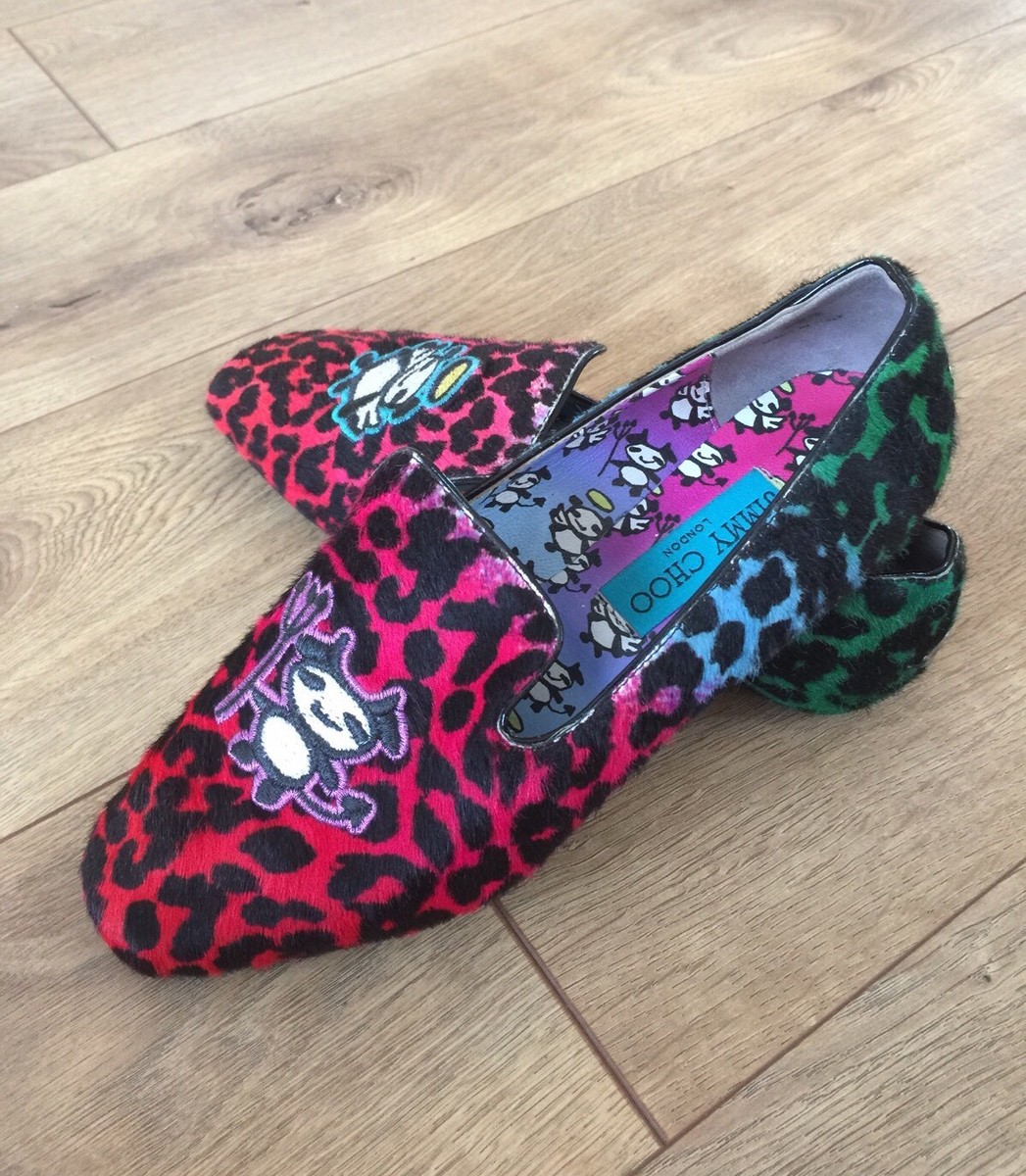 Jimmy Choo Leopard Print Loafers Eliot Slipper 45 F | Natural Leopard Print Pony Leather  main image 3