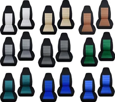  fits geo metro front SET car seat covers two tone 23 colors choose