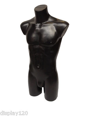 High Quality Black Male Mannequin Torso Body Form Sports Swimwear Display