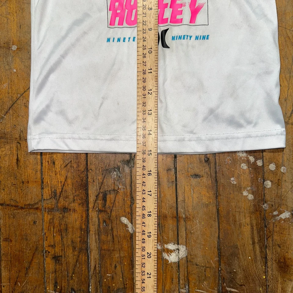 Hurley Stack Em вверх футболка для мальчиков размер 4T 3-4 лет белый короткий рукав ворота - Изображение 4 из 4