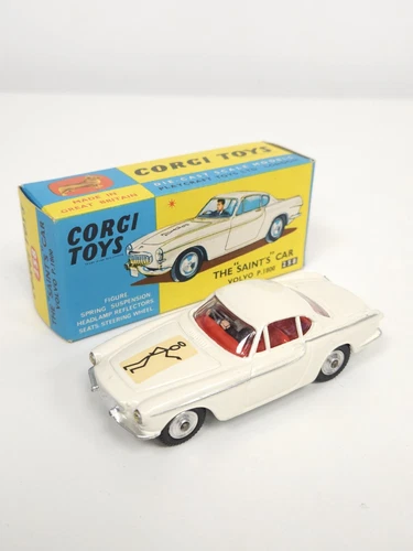 Original Vintage Boxed CORGI TOYS 258 THE SAINT CAR VOLVO P.1800 Near Mint NMIB