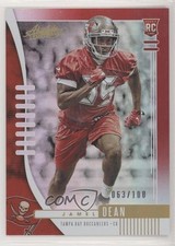 2019 Panini Absolute Rookie Red Spectrum 63/100 Jamel Dean #192 a8r
