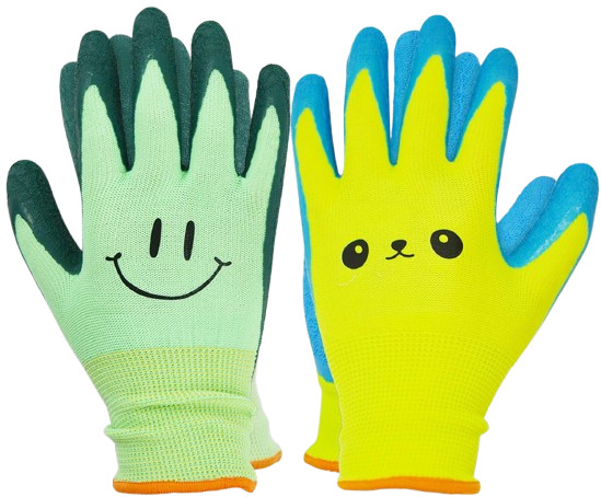 2 Paia Guanti da Giardinaggio per Bambini, Guanto da Giardino Taglia Bambini...