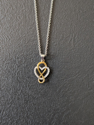 S.Oliver Kette Silber 925er Herz rosegold Unendlichkeit Liebe Hochzeit 