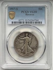 1917-S Walking Liberty Half Dollar, Reverse - PCGS VG10