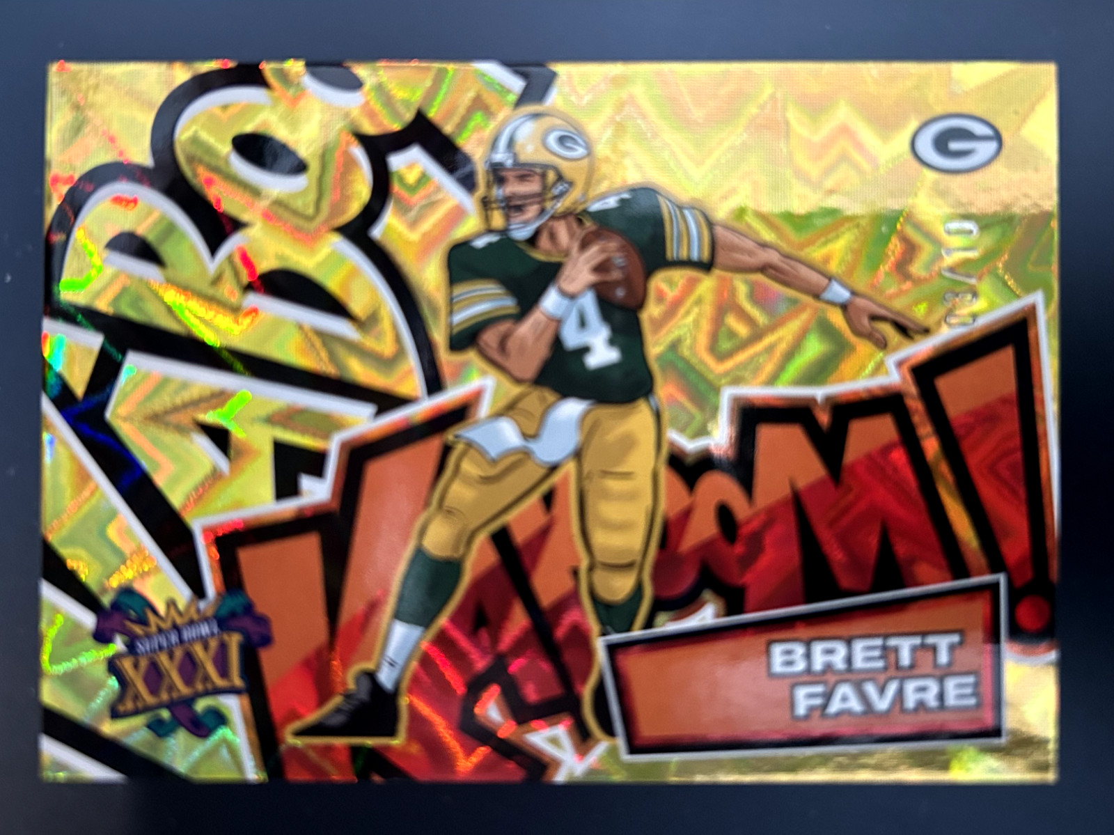 2025 PANINI ABSOLUTE KABOOM! SUPER BOWL HOR GOLD #4 BRETT FAVRE 3/10