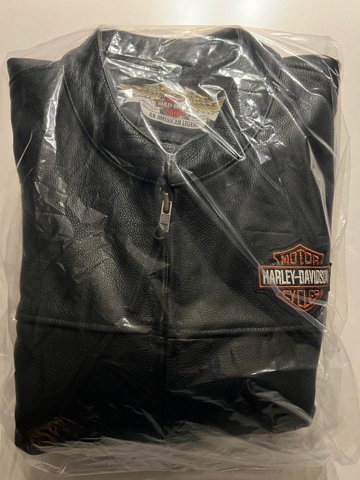 Gilet Moto Cuir Harley-Davidson Style Club Motard - Neuf Avec étiquettes, Tailles XS à 4XL