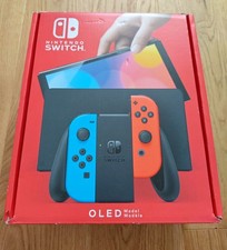Nintendo Switch OLED - 64GB - Neon Red/Blue *EXCELLENT CONDITION*