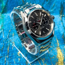Omega Aqua Terra GMT Chronograph 43mm 231.10.43.52.06.001 Full Set 2014 Co-Axial 3