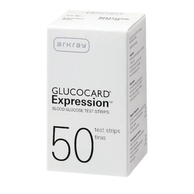Arkray Glucocard Expression Diabetic Blood Test Strips 50ct (1 box)