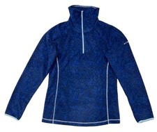 Columbia Womens Glacial Fleece III 1/2 Zip Jacket Blue L New