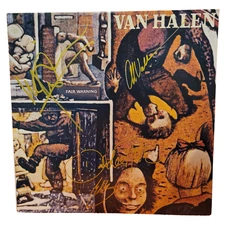 Van Halen Signed lp Fair Warning by 4 musicians