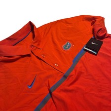 Nike Men's Orange Florida Gators Elite Polo Dri-FIT Short Sleeve Shirt Size XL