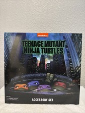 TEENAGE MUTANT NINJA TURTLES ACCESSORY SET NECA REEL TOYS 1990 MOVIE EXCLUSIVE