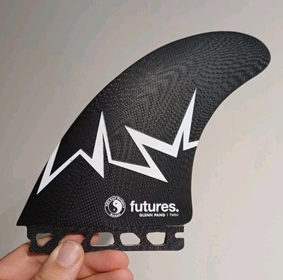 Futures Flossen Glenn Pang 2+1 5,85'' Twin Fin Set T+C Designs Retro Surfboard Flossen 