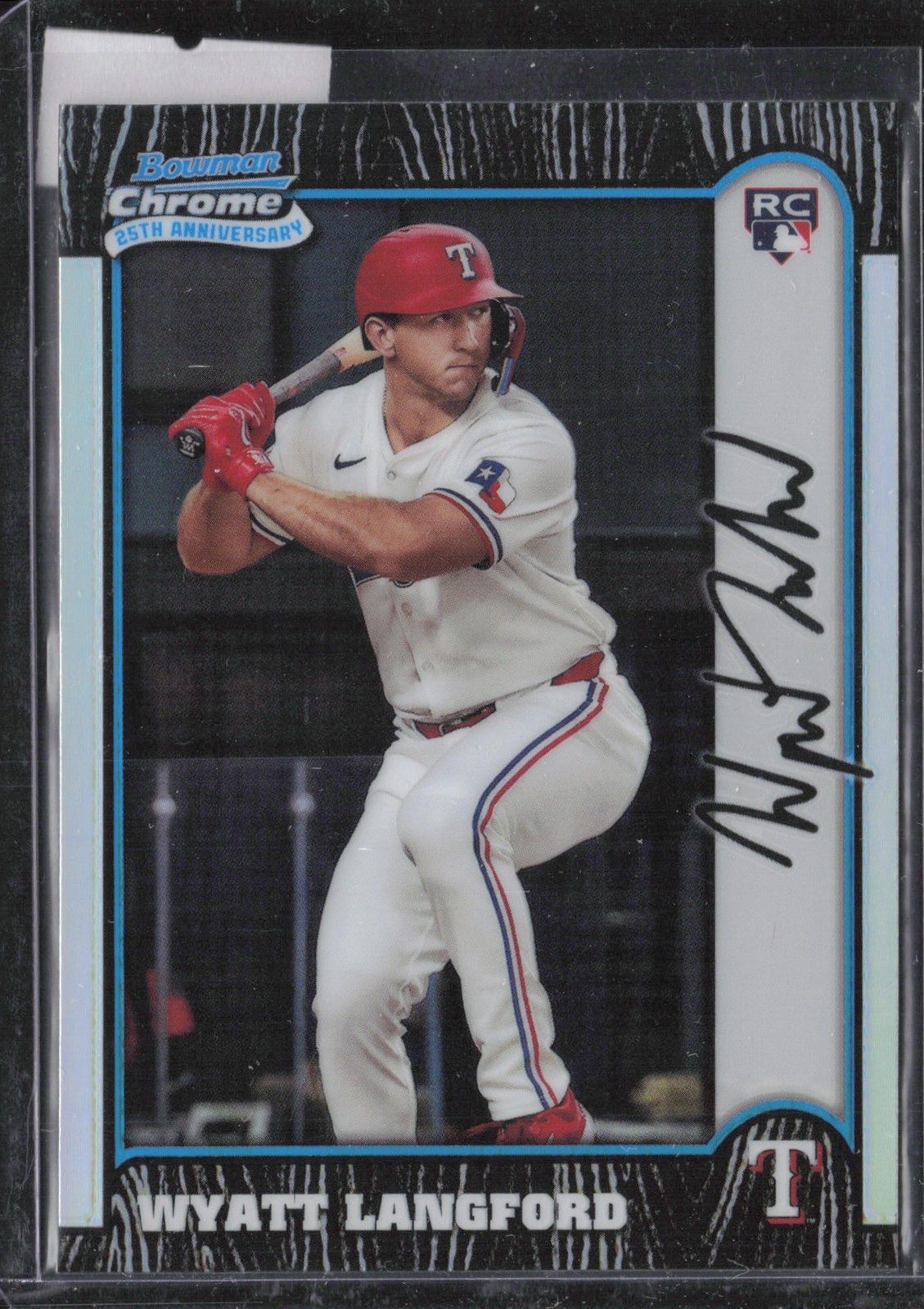 Wyatt Langford 2024 Bowman Chrome 1999 Bowman Chrome 25th Anniversary #BC25-16