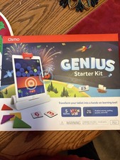 Osmo Genius Starter Kit Learning System For iPad. 5 Games Ages 6-10