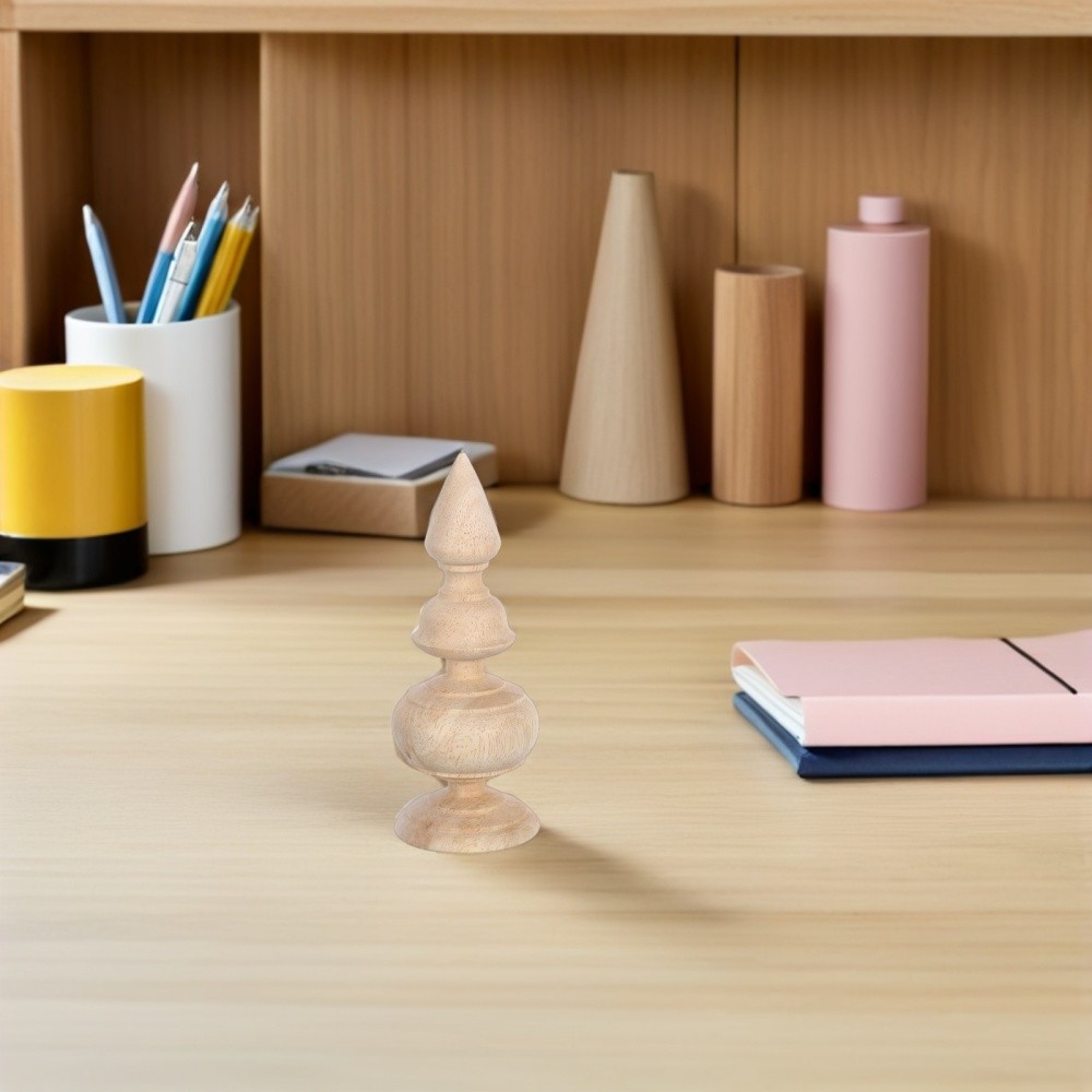 2 Pcs Post Finial Decorations Garden Fence Finials Furniture Parts Bed Frame