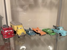 DISNEY/PIXAR CARS Lot Of 6 Flash Back Radiator Springs Diecast Vehicles