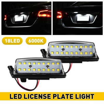 FULL LED Plate License White Light Housing For SET Nissan Altima/Sentra/Maxima