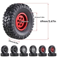 Metal Wheel Hub Tires For WPL C14 C24 B14 B16 B24 B36 C34 C44  JJRC RC Car Parts