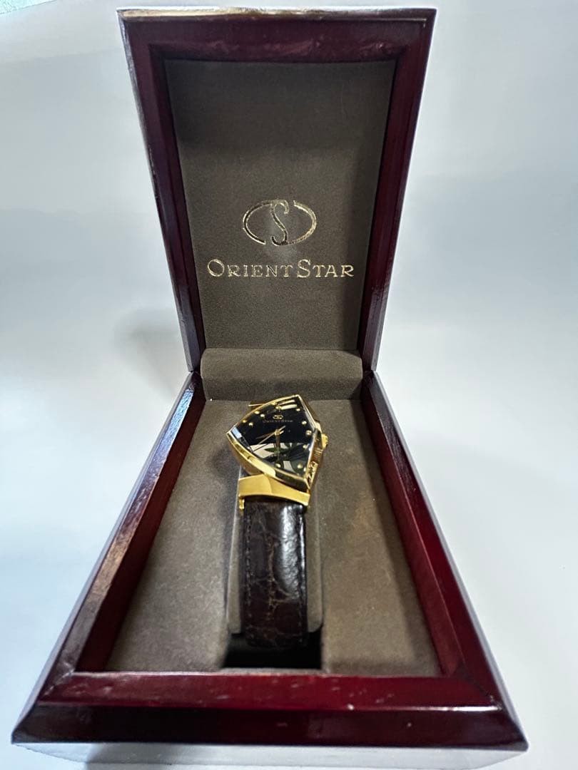 Orient Star Triangular Hand-Winding Gold Watch, R… - image 2