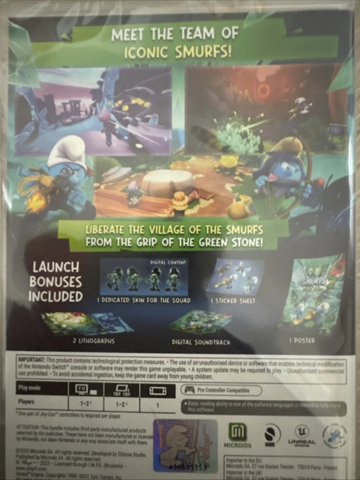 THE SMURFS 2: THE PRISONER OF THE GREEN STONE NINTENDO SWITCH NEW - Image 4 of 4