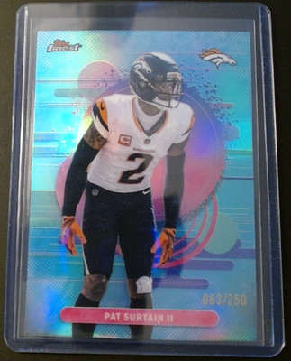 2025 Topps Finest - Finest Autographs Patrick Surtain II #FA-PS Blue...