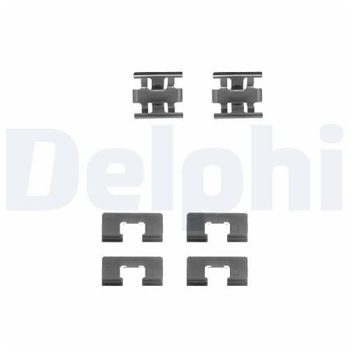ZubehöRsatz Scheibenbremsbelag FüR Honda Civic MB 91 Bis 01 Delphi A20A1 D14Z1-image