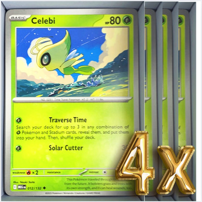 4x Celebi 012/132 Mega Evolution English | eBay