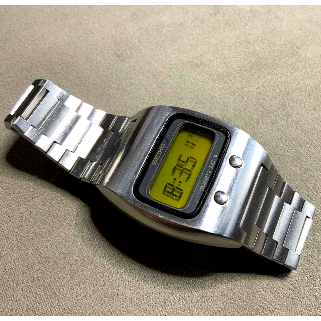 SEIKO　セイコー　0624-5000　クオーツ　純正ブレスレット　デジタル Rare 1974 Seiko LC 0624-5000 Lemon Face Digital Quartz Vintage