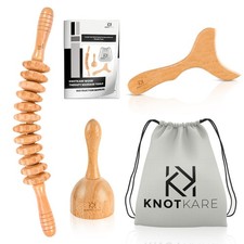 3-in-1 Wood Therapy Massage Tools for Lymphatic Drainage - Maderoterapia Kit ...