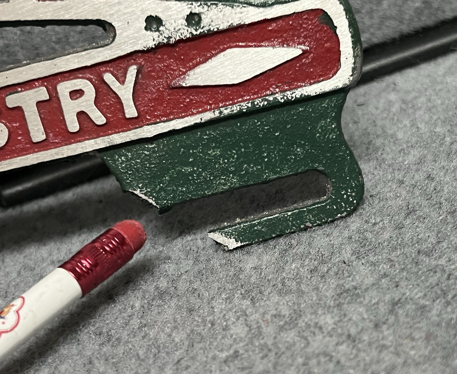 Pennsylvania License Plate Topper Columbia Pa Ideal for Industry Has Damage