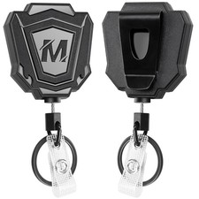 2 Pack Heavy Duty Retractable Keychain with Belt Clip
