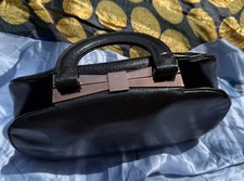 OFFERTA - Rara Borsa Archivio FENDI Italia Nera Capra 2008 Y2K Manico Superiore 8BN022 Autentica