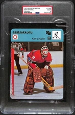 1977 Sportscaster Finnish #1145 Ken Dryden HOF Hockey PSA 9 MINT B87458