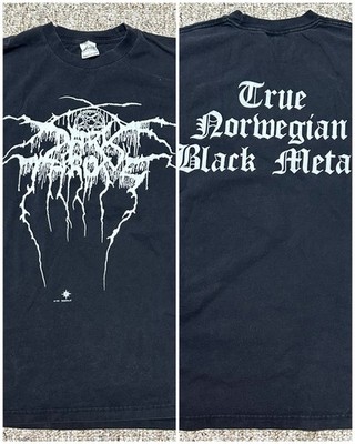 Vintage 98 Darkthrone T Shirt Mens L Faded True Norwegian Black Metal Dated