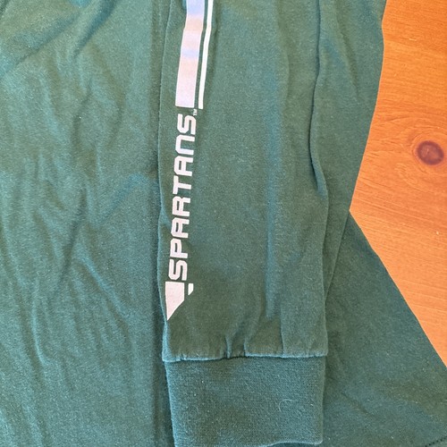 Nike Michigan State Spartans Green Center Swoosh Long Sleeve Men’s Sz M The Team - Picture 5 of 7