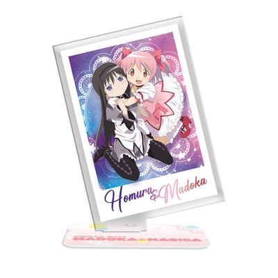 Puella Magi Madoka Anime Madoka & Homura 4'' Acryl  Acrylic Stand Model Figure...