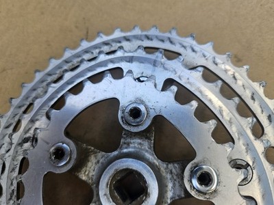 Vintage Shimano FC-B124 BioPace Triple Crankset 175mm 48/38/28
